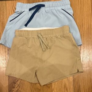 Kids' Blue and Tan Shorts Set